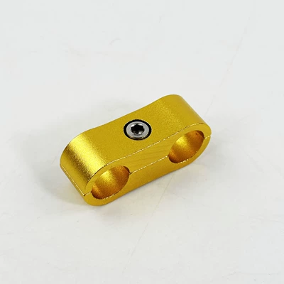 Buckle Aluminum Alloy Pipe Clamp, Other brake systems - yellow-an4