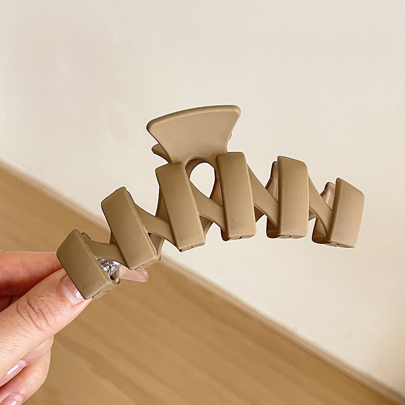 2025 estilo coreano nuevo clip de tiburón grande temperamento elegante pinza para el cabello de alta calidad para mujer