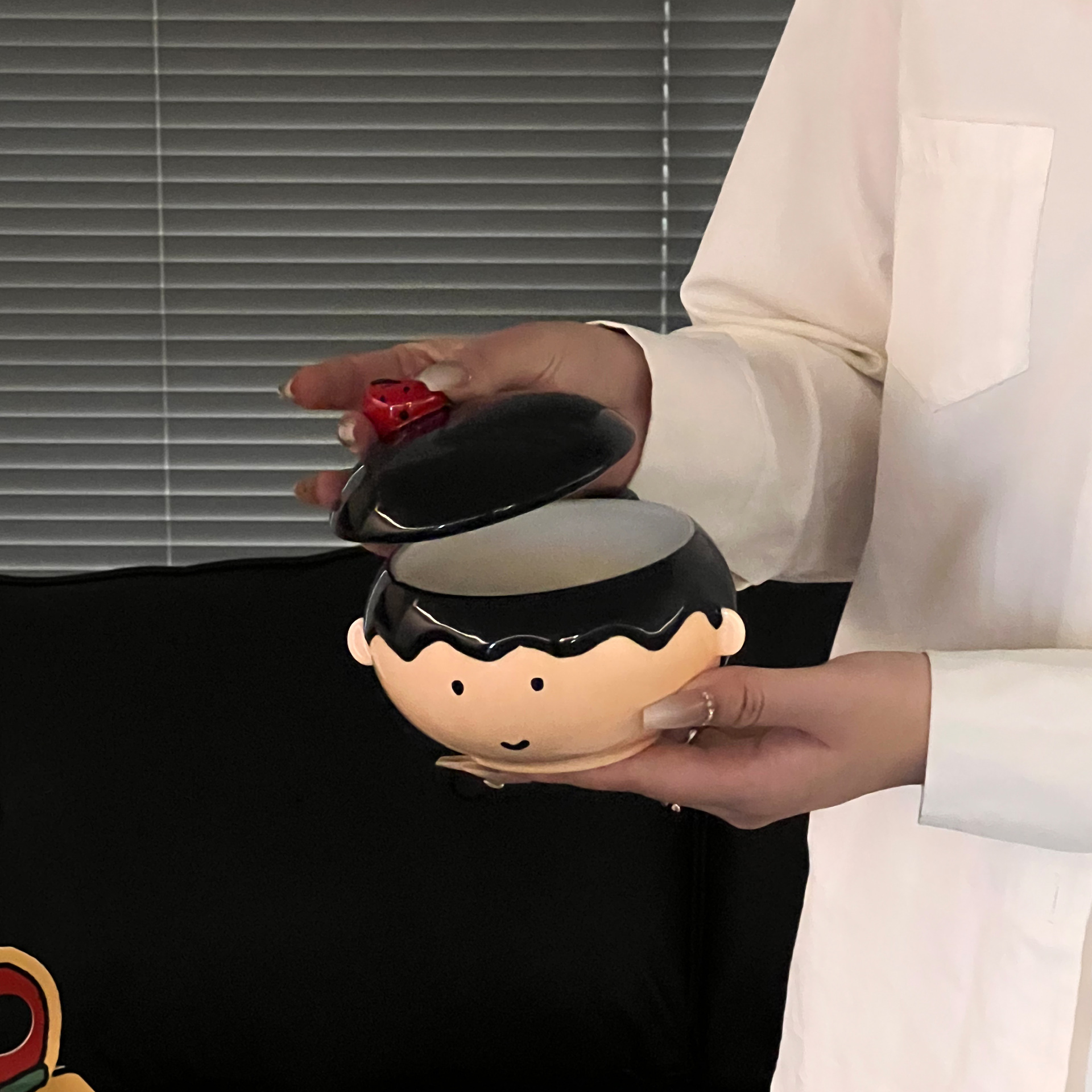 Shann creativo chico niña tazas de cerámica encantadoras tazas de marca con tapa tazas de agua caseras tazas de cerámica pareja