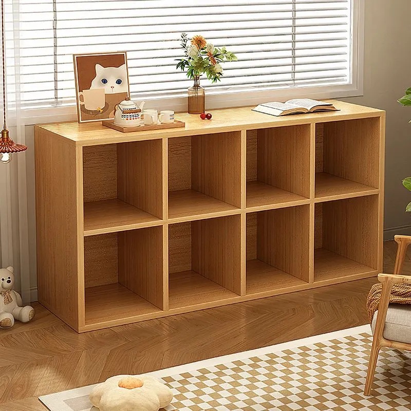 Bookshelf Floor-Standing Storage Rack Bookcase Home Multi-Layer Storage Cabinet Locker Bedroom Free Combination Grid Storage Cabinet