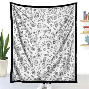���Sֱ���ֹ���ɫ̺�� DIY Coloring Blanket �ֹ���ɫ���P��ɫ̺