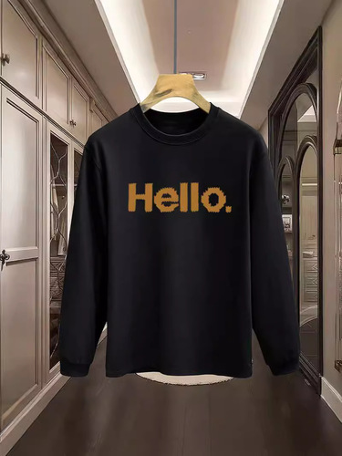 Chase brand high street print long sleeve t-shirt for men, spring heavy weight round neck casual top jacket for Instagram