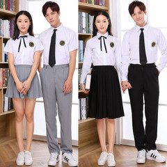 初中高中生歌詠比賽演出服中學生畢業照服裝學院風大合唱班服套裝