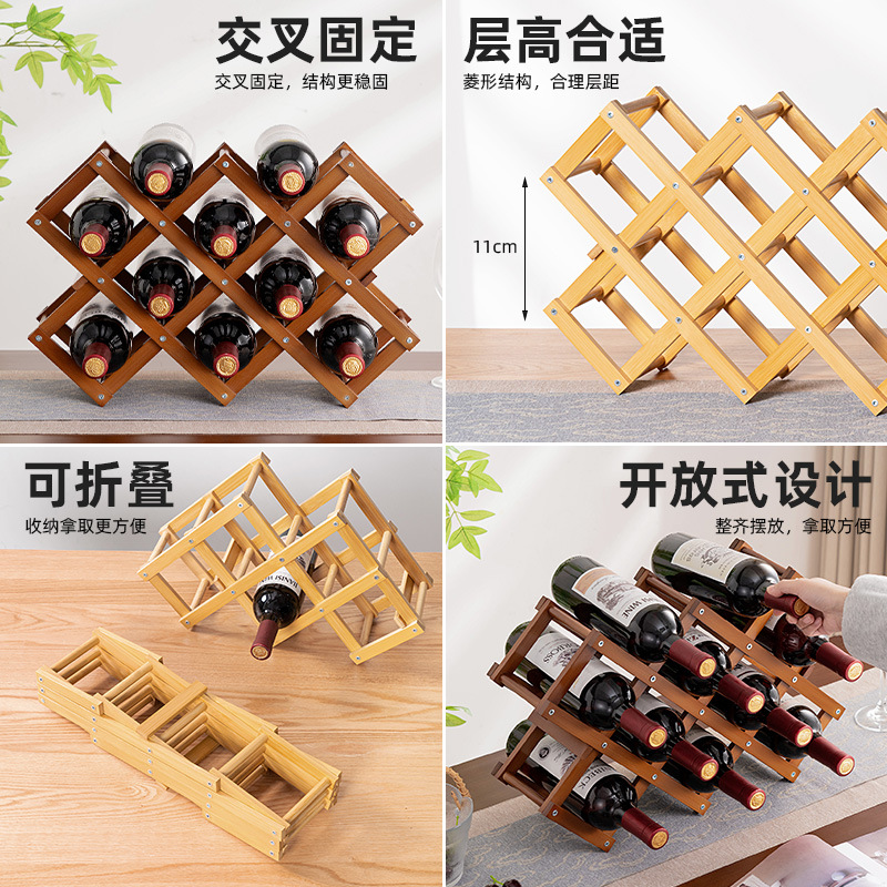 Estante de vino de escritorio estante de vino estante de vinos estante de almacenamiento estante de vinos simple estante de almacenamiento multicapa para el hogar estante de almacenamiento multicapa