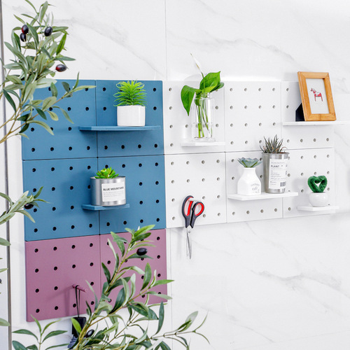 Perforated board storage wholesale wall punch-free kitchen household plastic bathroom kitchen perforated board hook accessories