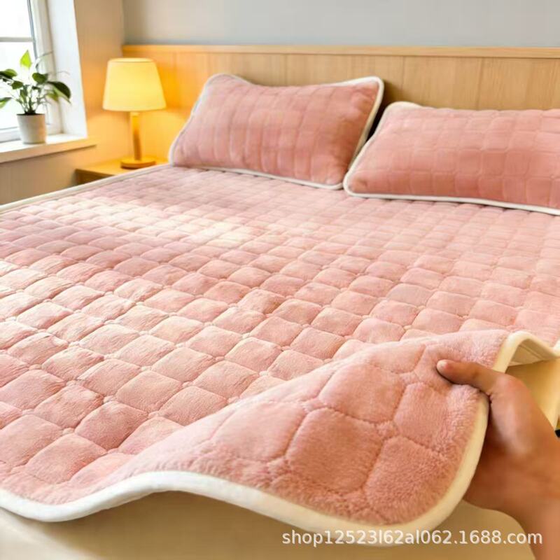 Flannel Mattress 1.5m for Home Use, Double Thickened for Warmth in Winter, 1.8m Single Bed 1.2m Non-Slip Protective Mat Flannel Mattress 1.5m for Home Use, Double Thickened for Warmth in Winter, 1.8m Single Bed 1.2m Non-Slip Protective Mat