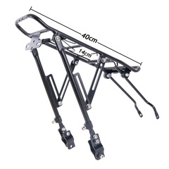 Mountain bike aluminum alloy rear rack Bicycle rear clothes rack Bicycle luggage rack Disc brake V brake adjustable