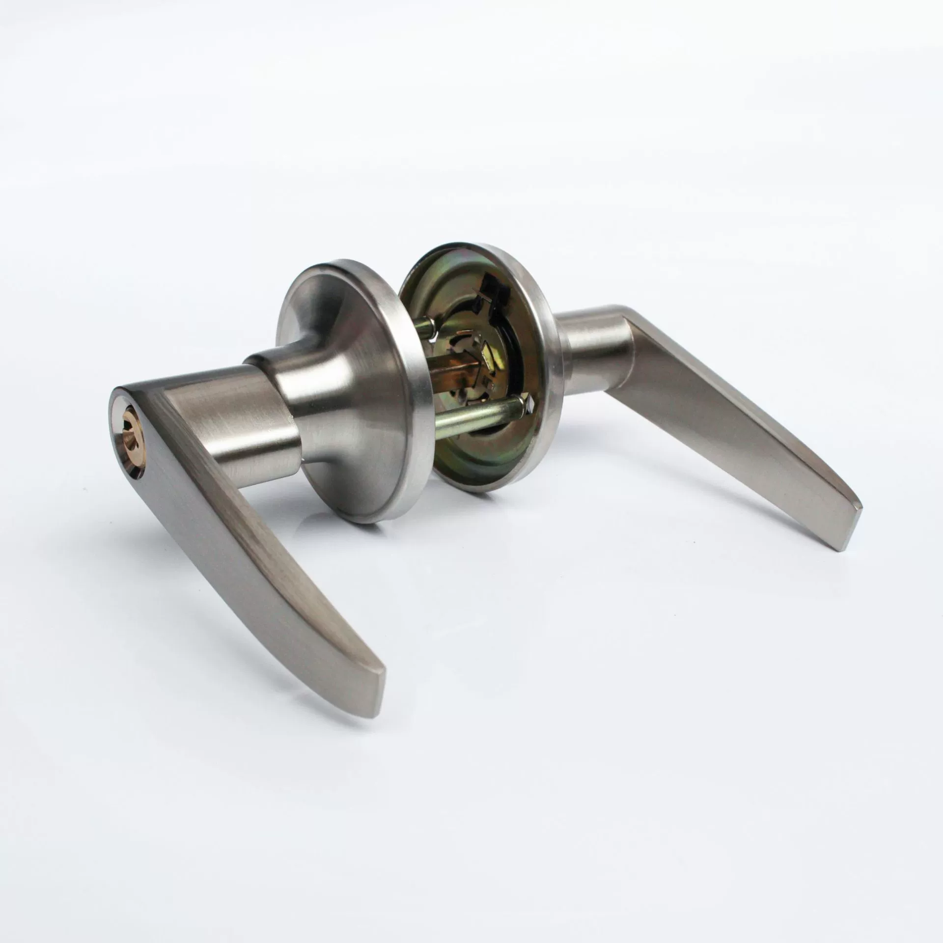 Прямые поставки с фабрики из алюминиевого сплава трехполюсная ручка замок дверь комнаты деревянная дверь пластиковая стальная дверь спальня ванная комната дверная ручка замок