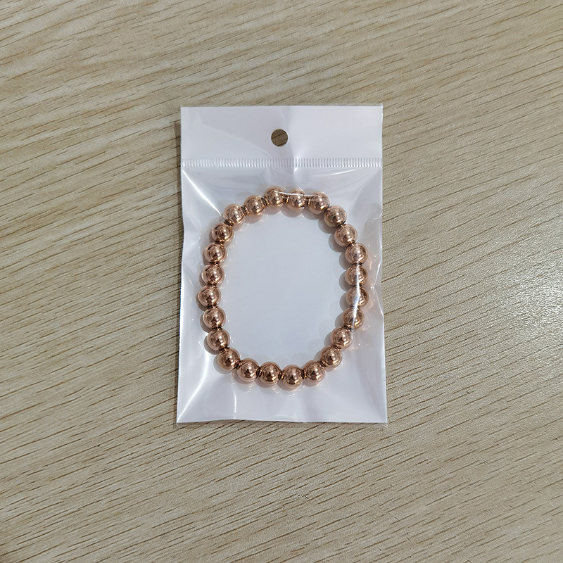 15g Weight Rose Gold Plated Plating Material Bracelets Classification 304 Stainless Steel Chain Material 1 Piece Quantity Holiday, Daily Occasion 304 Stainless Steel Material Solid Color Pattern Women's Gender Beaded Design Casual, Simple Style Style Casual Simple Style Solid Color 304 Stainless Steel Rose Gold Plated Bracelets In Bulk 10