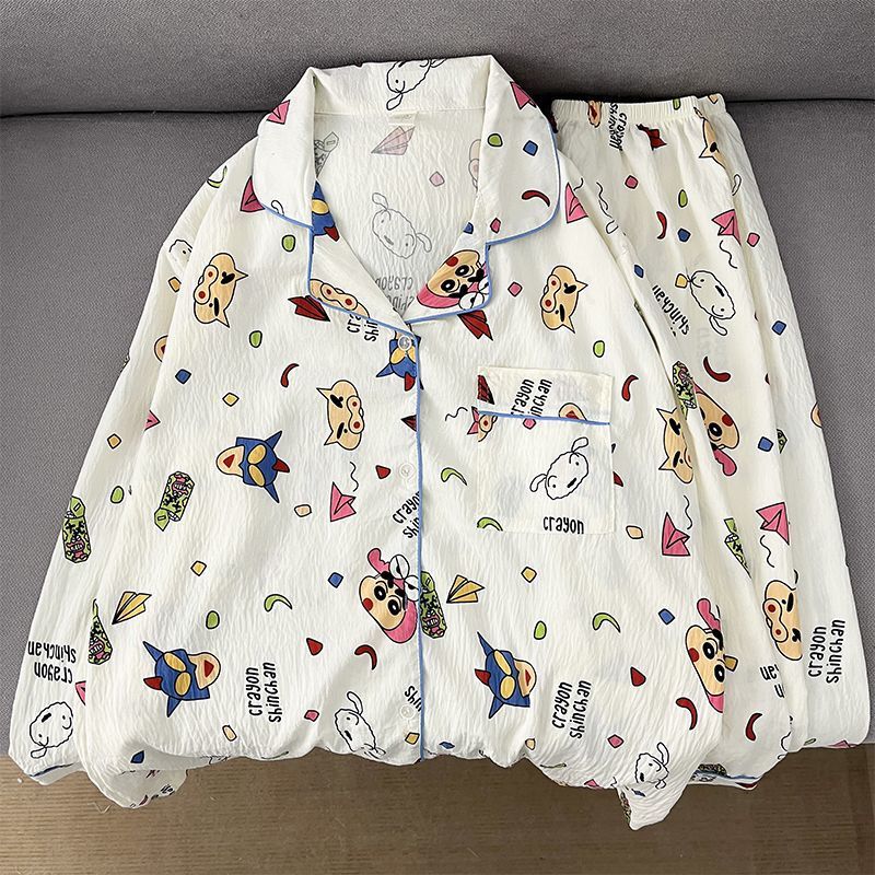 Spring and Autum Cartoon Little New Plus Size 250 Soft Pajamas for Women with Good Looks and Cute Home Clothes That Can Be Worn Outside
