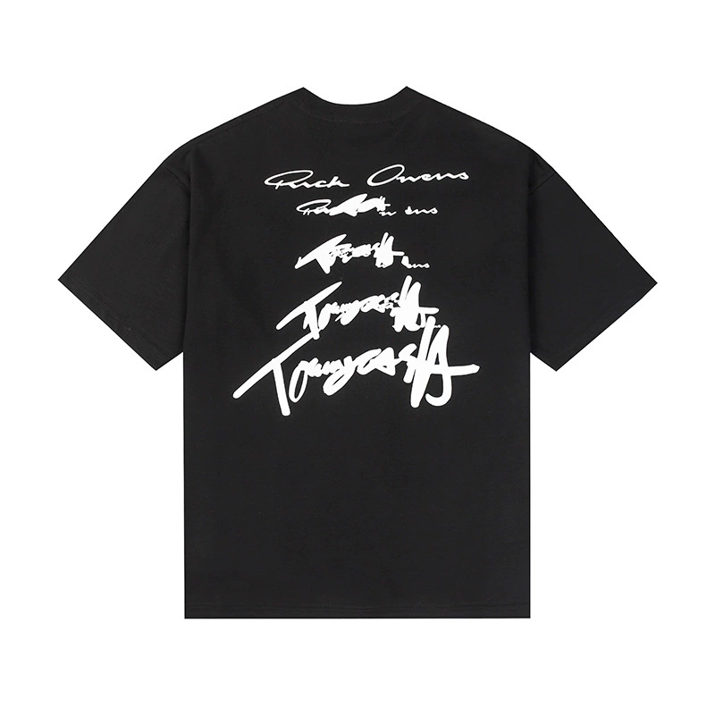Maison Margiela 24SS коллекция MM6 цифровой узор круглый вырез мужской и женский модный бренд укороченный рукав футболка серия