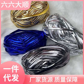 银色布条线 金属风布条线 新款银色金色布条线 朋克感布条线批发