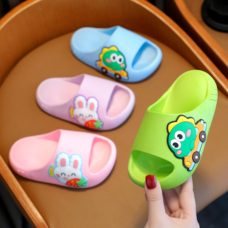 Children's Slippers Boys Cartoon Summer New Indoor Non-slip Home Bathroom Cute Small and Medium-sized Children's Baby Women's Slippers
