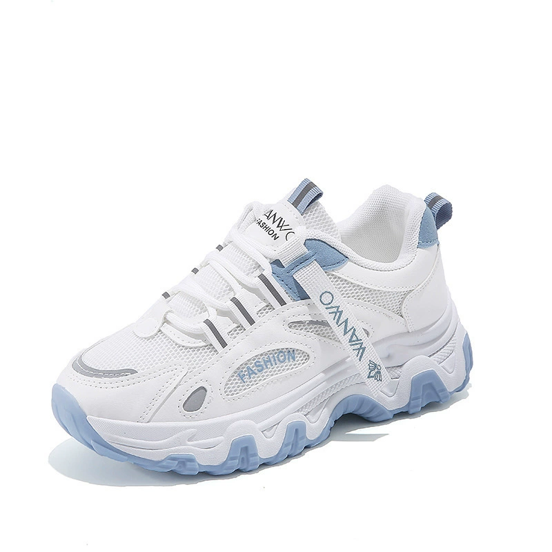 Ин корейская версия Daddy Female Shoes 2024 Весна и Осень Новая Студенческая Спортивная Обувь Женская Tide увеличивает сет casual shoes q7811