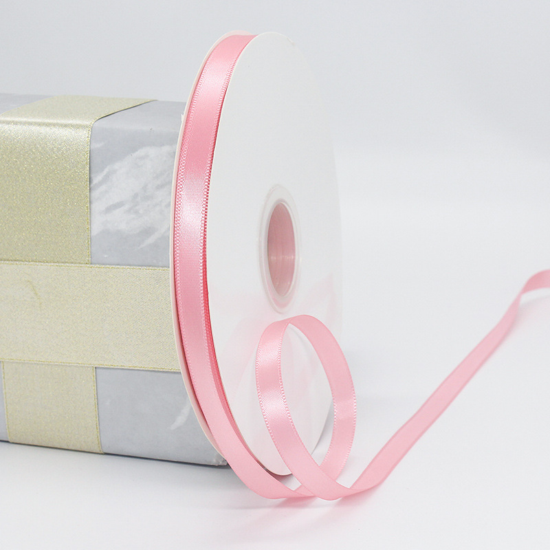 Fabricante al por mayor 1cm poliéster cifrado cinta de seda envasado de flores caja de pastel cinta de regalo de dulces image 22