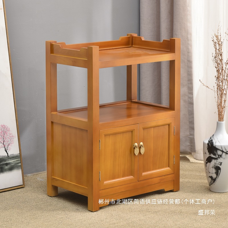 Fábrica directa de madera sólida gabinete de té gabinete de té salón chino simple mesa de té pequeño gabinete de té
