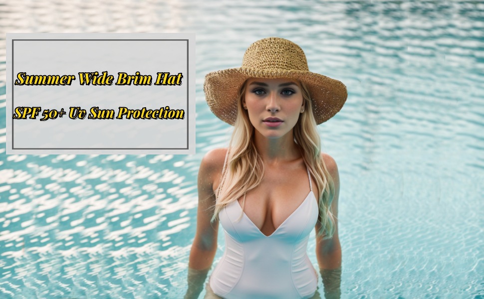 Women's Handmade Woven Straw Hat Breathable Uv Beach Sun Hat_voghion.com