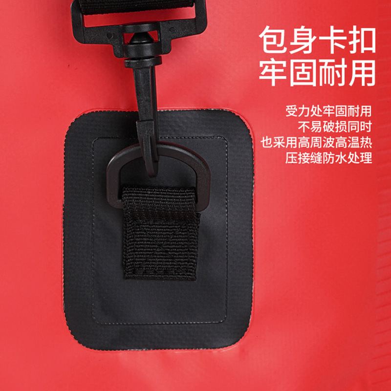 Mochila bandolera individual para exteriores, bolsa de almacenamiento para la playa, equipo de rafting, bolsa impermeable y gruesa para la playa