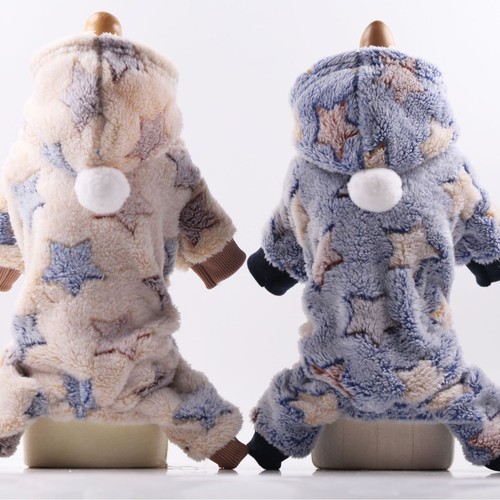 Foreign Trade Four-Legged Flannel Dog Pet Cat Pet Clothing Cat Supplies Warm Colorful Striped Manufacturer Wholesale