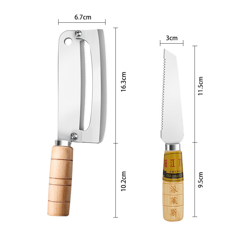 Cuchillo de piña regalos comerciales multifuncionales cuchillo de frutas de acero inoxidable 2 en 1 cuchillo de peeling cuchillo de caña de azúcar