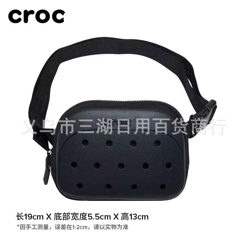 Eva Sports Waist Bag Classic Croc Hole Bag Can Be DIY Decorated, Handbag, Portable Makeup Bag