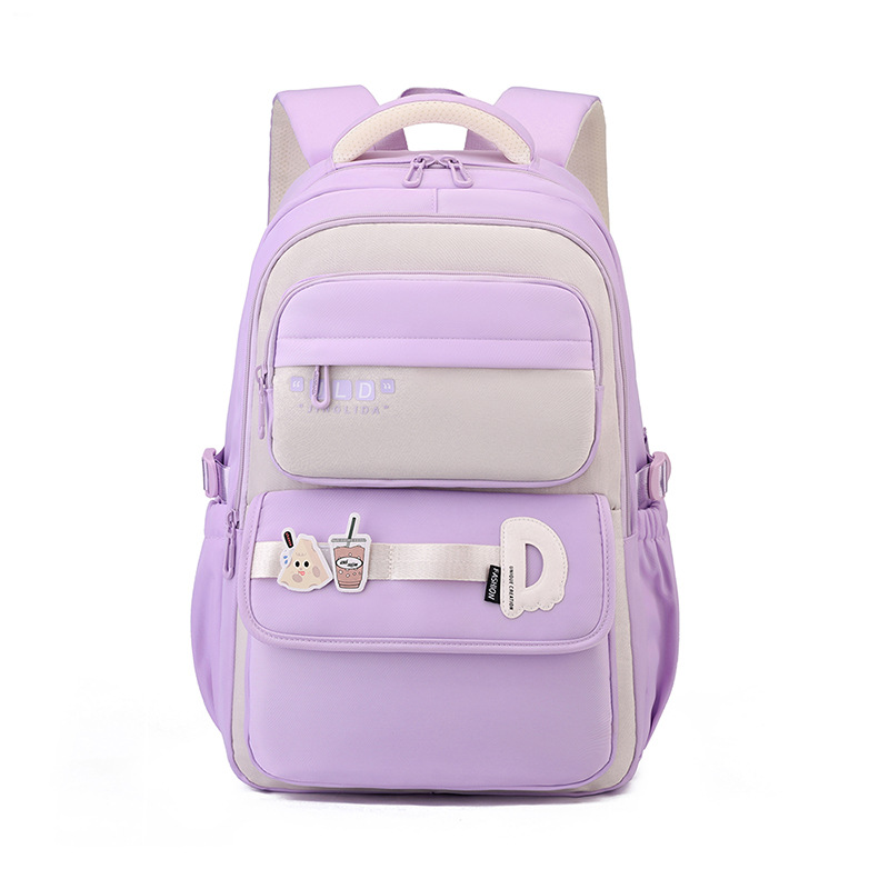 Mochila escolar Jianglida para estudiantes de secundaria, mochila ligera para niñas, mochila informal de gran capacidad para estudiantes de secundaria