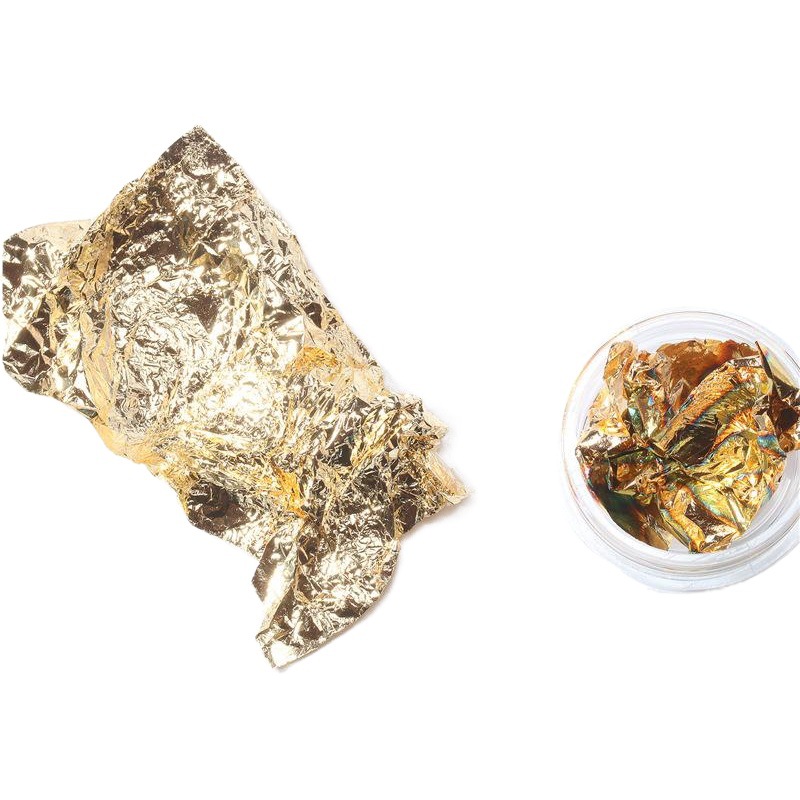 Joyería de uñas especial oro y plata papel de lámina de oro al por mayor papel de lámina de oro y plata papel de lámina de plata 4 colores