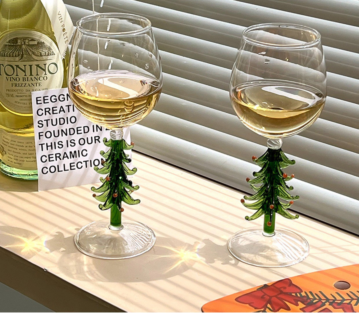 3D Christmas Tree Glass Cup 2