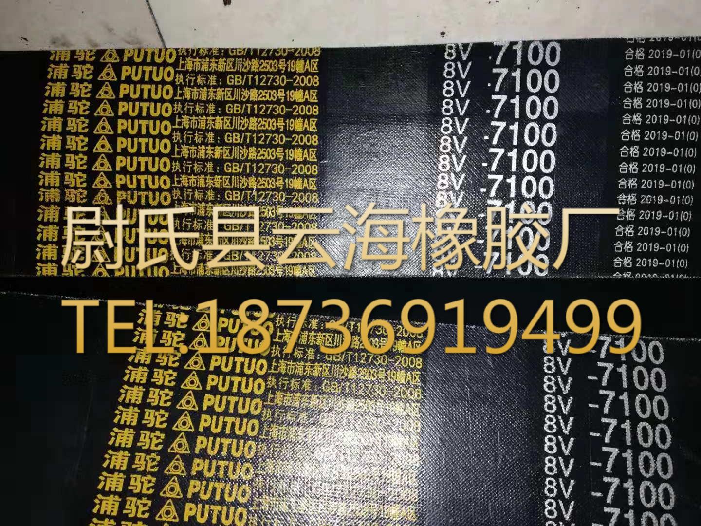 8V联组-7100窄V联组带  8V联组三角带  机电设备用8V联组三角带
