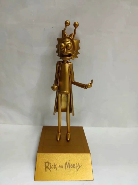 Rick and Morty Peace Among Worlds Middle Finger Figure Model Ornaments