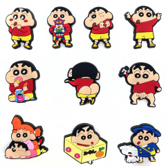 クレヨンしんちゃん 10 新之助クロックス靴バックル靴花 DIY 漫画 Zhibixing クロックス靴アクセサリー