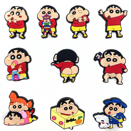 Crayon Shin-chan 10 New Hikozō Hole Shoes Shoe Clips Shoe Flowers DIY Cartoon Smart Star Crocs Shoe Accessories