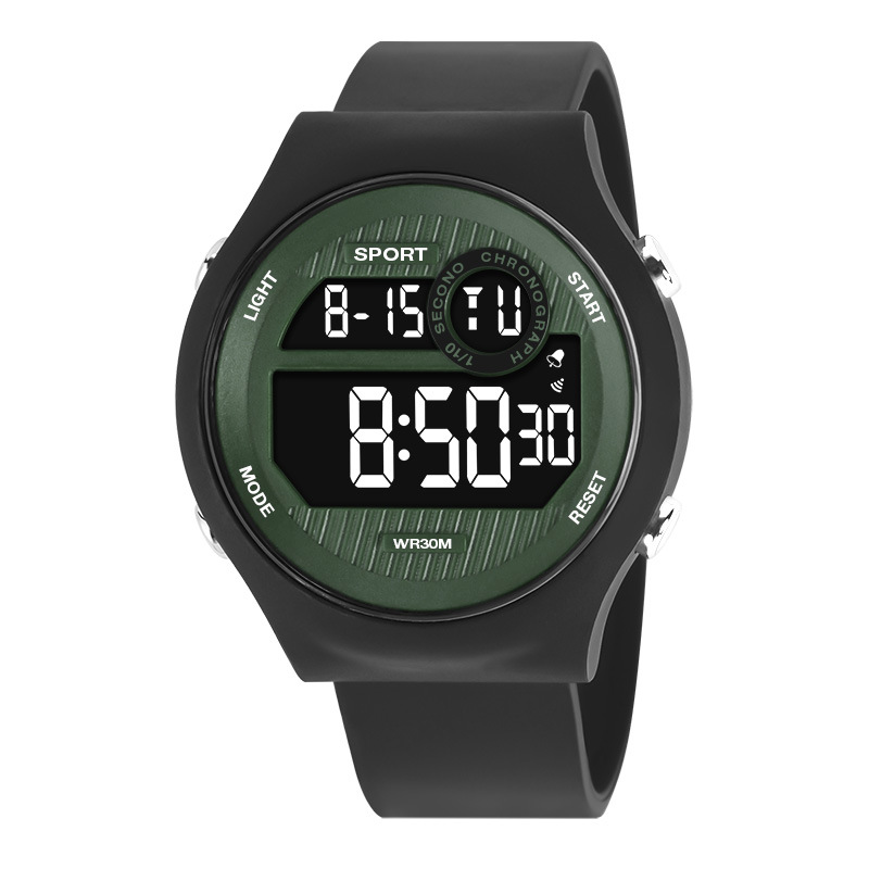 Reloj electrónico de alarma luminosa de sincronización al aire libre de moda reloj electrónico de todos los partidos para hombres y mujeres reloj electrónico de estudiante de secundaria al por mayor