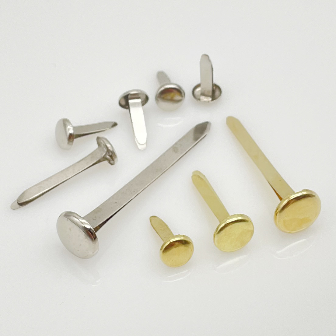 金色两脚钉8*15mm 过检双脚钉 出口欧美 儿童DIT金属两脚钉羊角钉-阿里巴巴