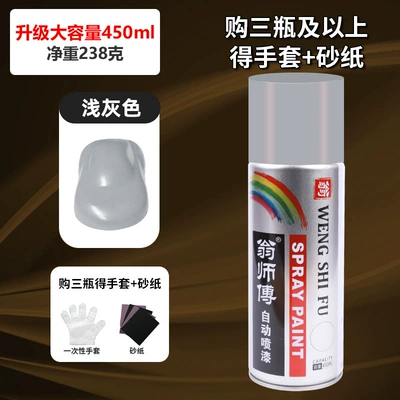 Spray Paint for Metal Rust Avtomobil boyası - light-gray-450ml-1-bottle-of-450ml-net-weight-238g-spray-paint
