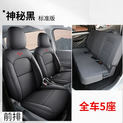 Modelə uyğun (Original) oturacaq örtükləri: All-Inclusive Pure Electric Ev Five 7 - five-seater-all-inclusive-standard-version-mysterious-black-leather-hongguang