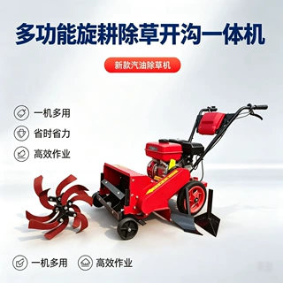 小型多功能微耕机 松土除草碎草开沟一体机 农用田园管理机可配套