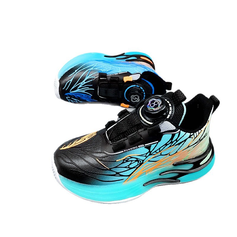 Garfelon 32 - 37 yardas para niños otoño cuero 2025 nuevos zapatos transpirables para niños zapatos deportivos para padres