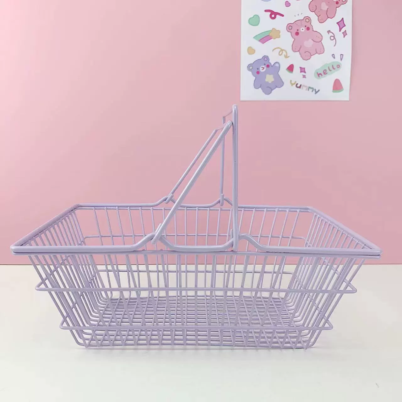 Small Metal Wire Storage Basket, Multi-Size Table Organizer for Coffee Capsules, Kids