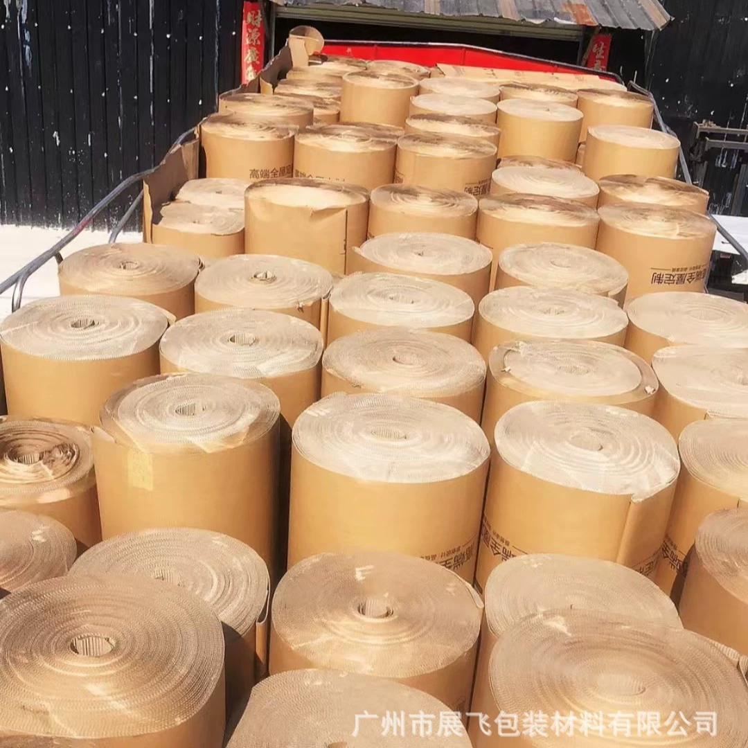 Сумасшедший двухслойный гофрированный рулон бумаги 50 м большой рулон мебели для дома