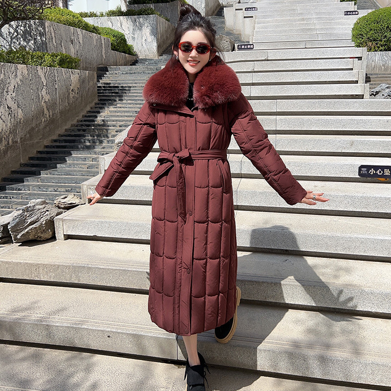 2025 ropa de algodón de pluma de manga desmontable mujer coreana Dongdamen otoño y invierno nuevo cuello de cabello largo abrigo de algodón chaqueta image 10