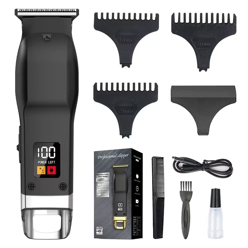 クロスボーダーセット電気バリカンプロのヘアサロン理髪オイルヘッド電気バリカンホワイトナー家庭用電気バリカン|undefined