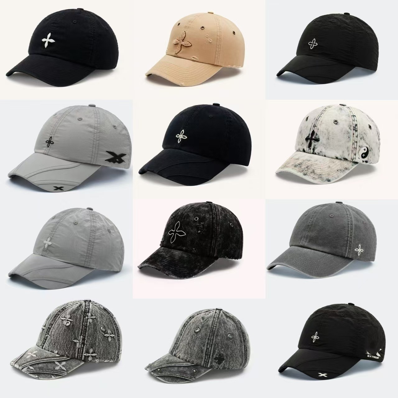 Ultra light baseball cap with letters, light and thin sun hat