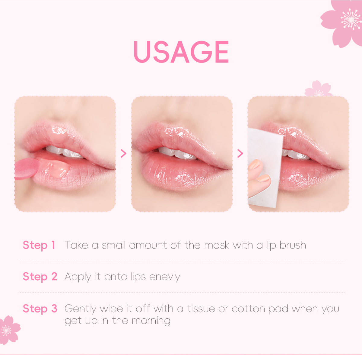 Cross-border Fenyi Japanese Cherry Blossom Lip Mask 15g Hydrating, Moisturizing and Nourishing Lip Beautifying Skin care lip Mask wholesale undefined