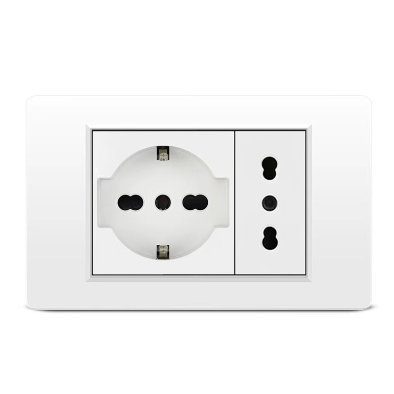 European-Style Multifunctional Socket with USB Interface, Six-Hole Italian Wall Switch, Dropshipping Available European-Style Multifunctional Socket with USB Interface, Six-Hole Italian Wall Switch, Dropshipping Available