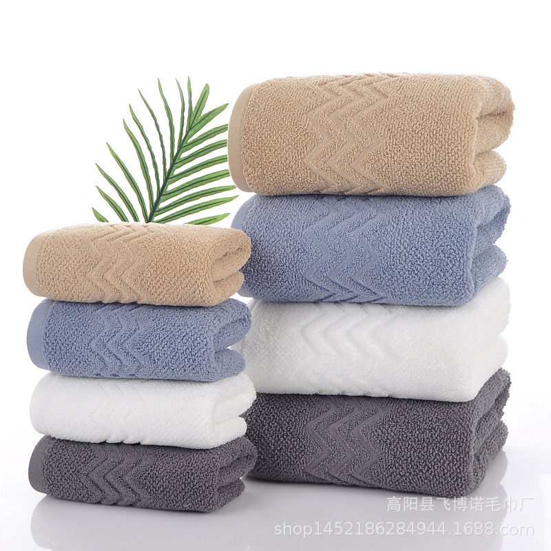 Cross-border cotton towel factory wholesale increase thick absorbent lint-free gift large bath towel hotel bath towel