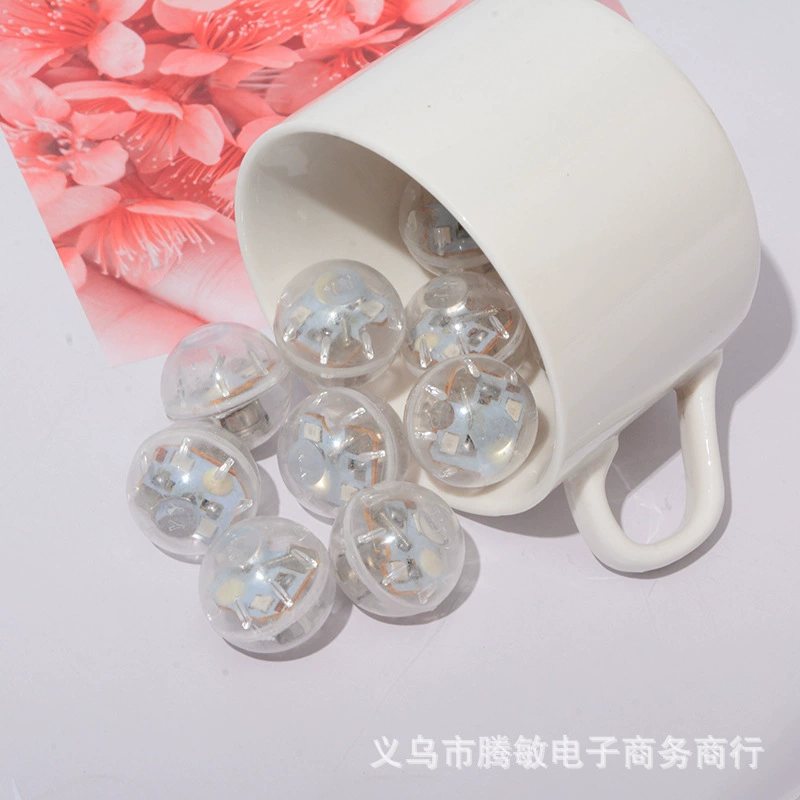 Led Led двухцветный мигающий шар мини-лампа света шарик цветной вибрационной вспышкой IC эмалированная кукла игрушка