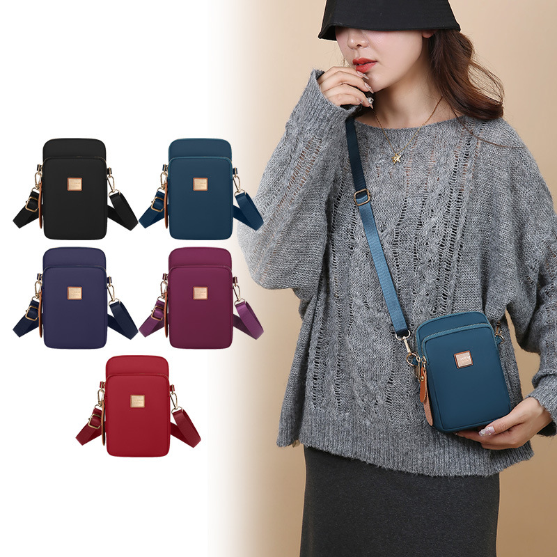 Bolso mini móvil de moda portátil al aire libre bolso de cambio de compras simple y ligero bolso de cintura casual multifuncional