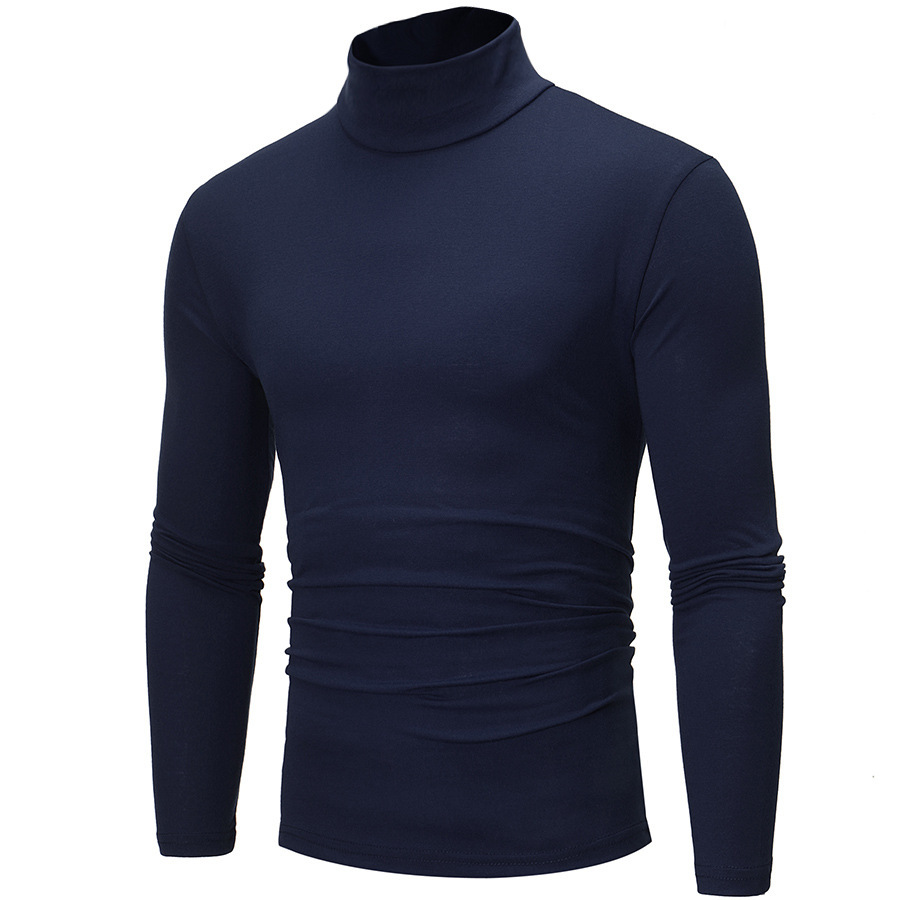 Heren t-shirt met col slim fit voor herfst en voorjaar_voghion.com