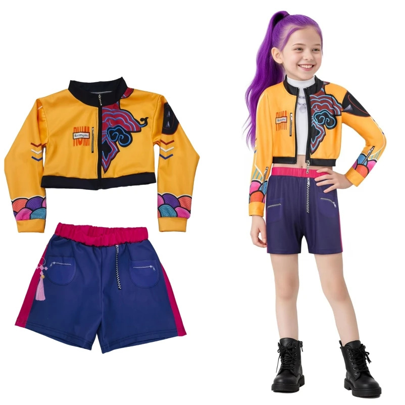 Niñas demonios Cosplay cazadores de pop cantantes niños disfraces de Halloween disfraces de escenario disfraces en stock